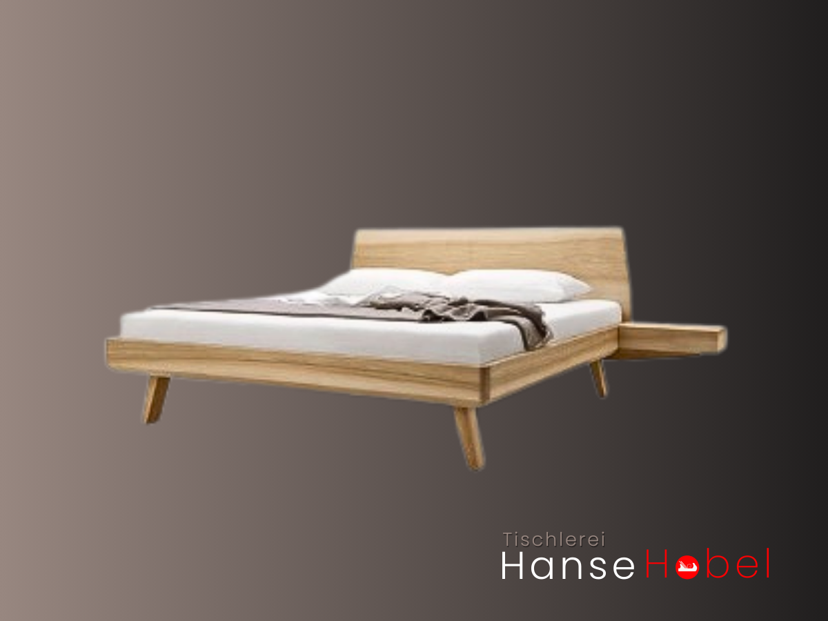 Produktbild: Massiv & modern – Bett KIEL mit tiefer Einlage & natürlichem Look