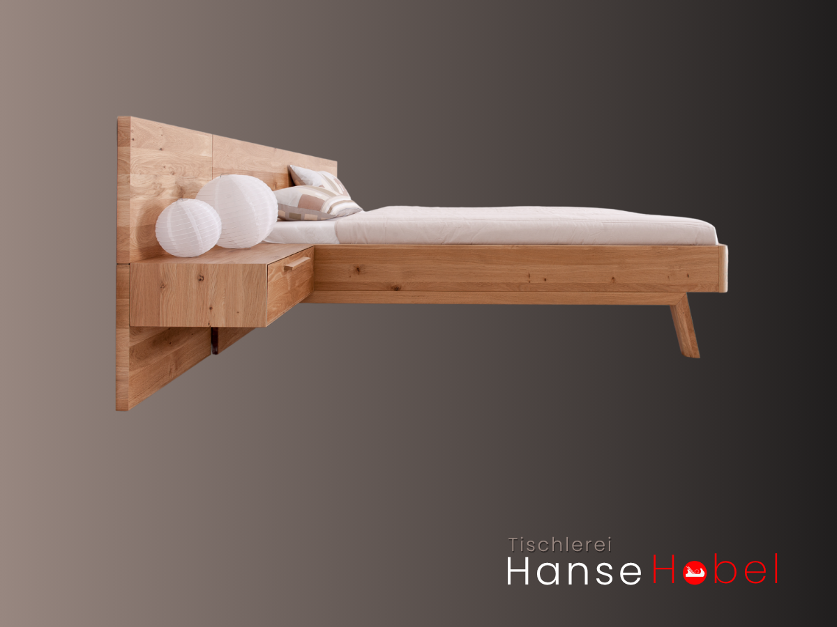 Produktbild: Nachttisch HANNOVER – hängend mit Schublade & Wandmontage