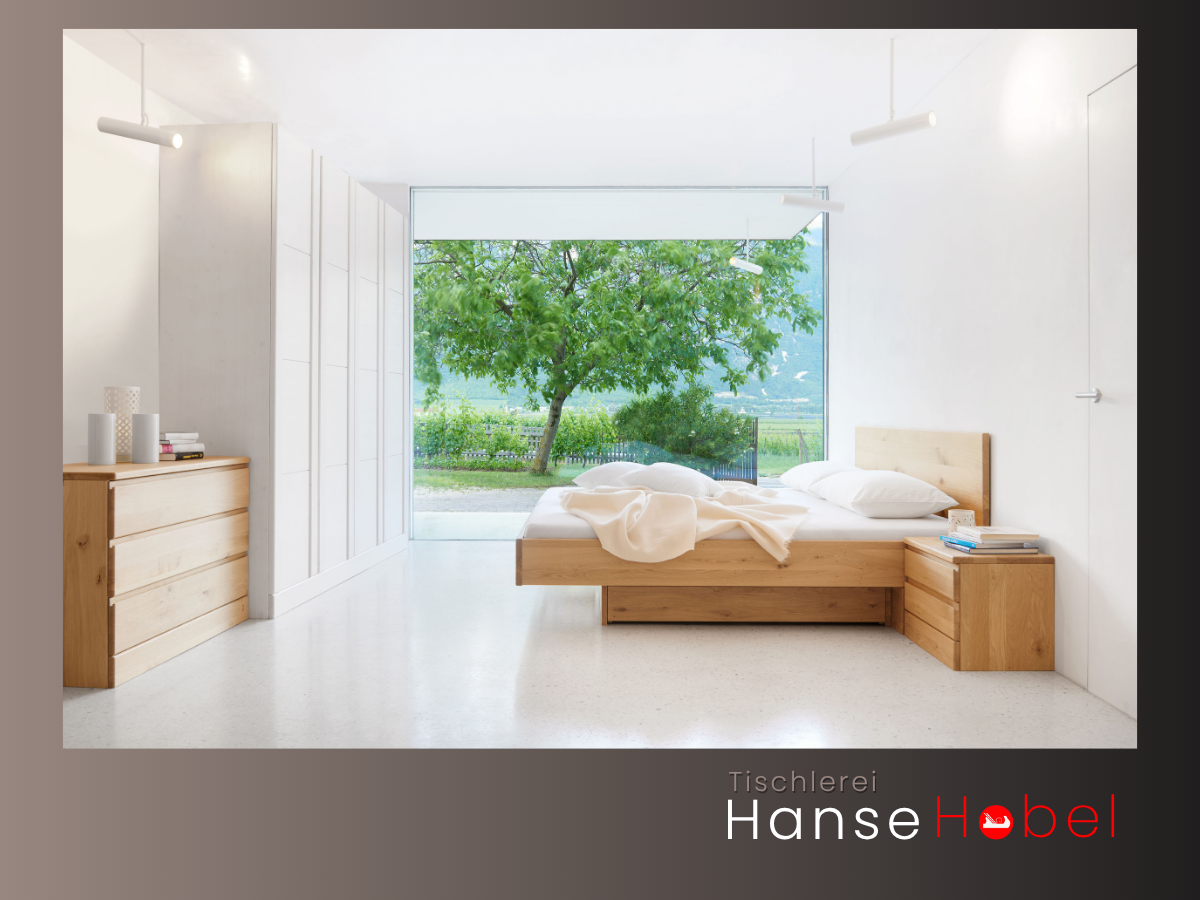 Produktbild: Hängender Nachttisch HAMBURG – minimalistisch mit Schublade