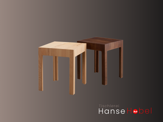Kleiner Hocker Little aus Massivholz – kompakt & vielseitig