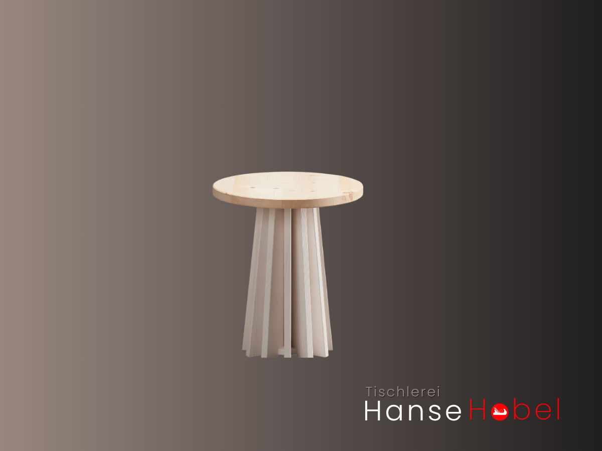 Nachttisch LITTLE – Design-Nachtkästchen mit massivem Fuß