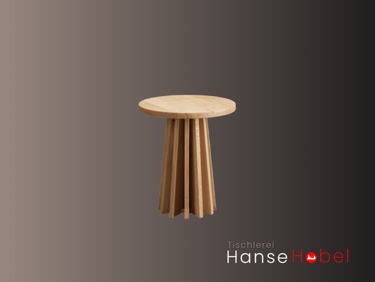 Produktbild: Nachttisch LITTLE – Design-Nachtkästchen mit massivem Fuß
